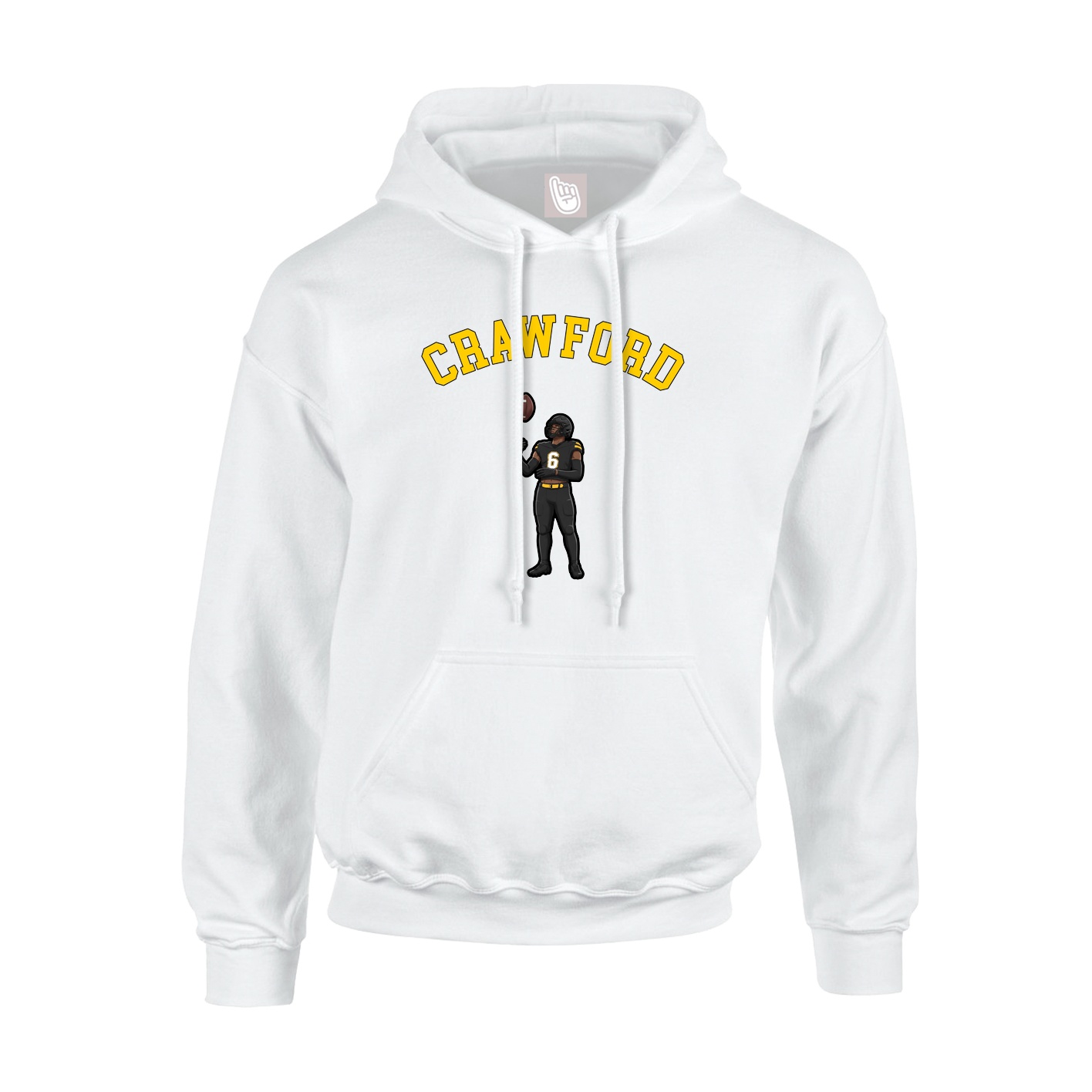 Youth Hoodie — Shirsey Arch in White
