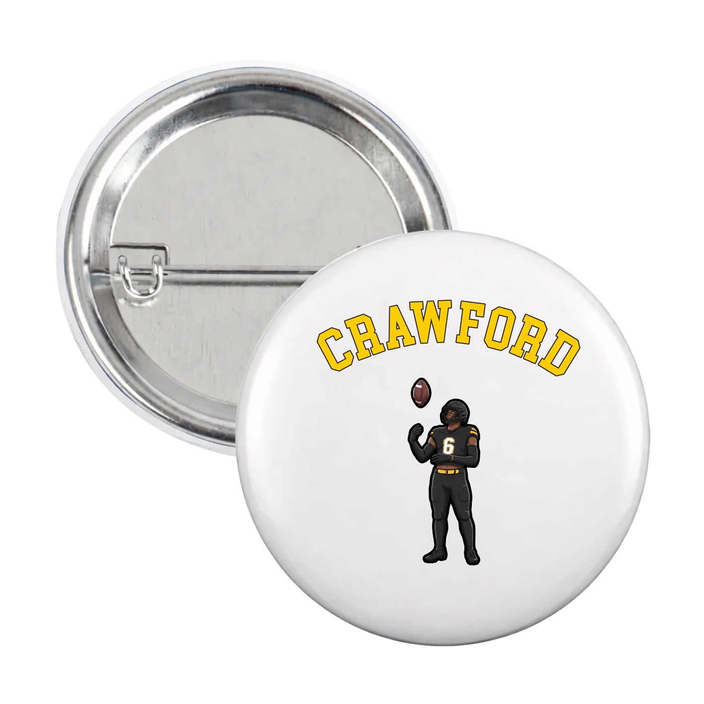 Game Day Button — Shirsey Arch in White