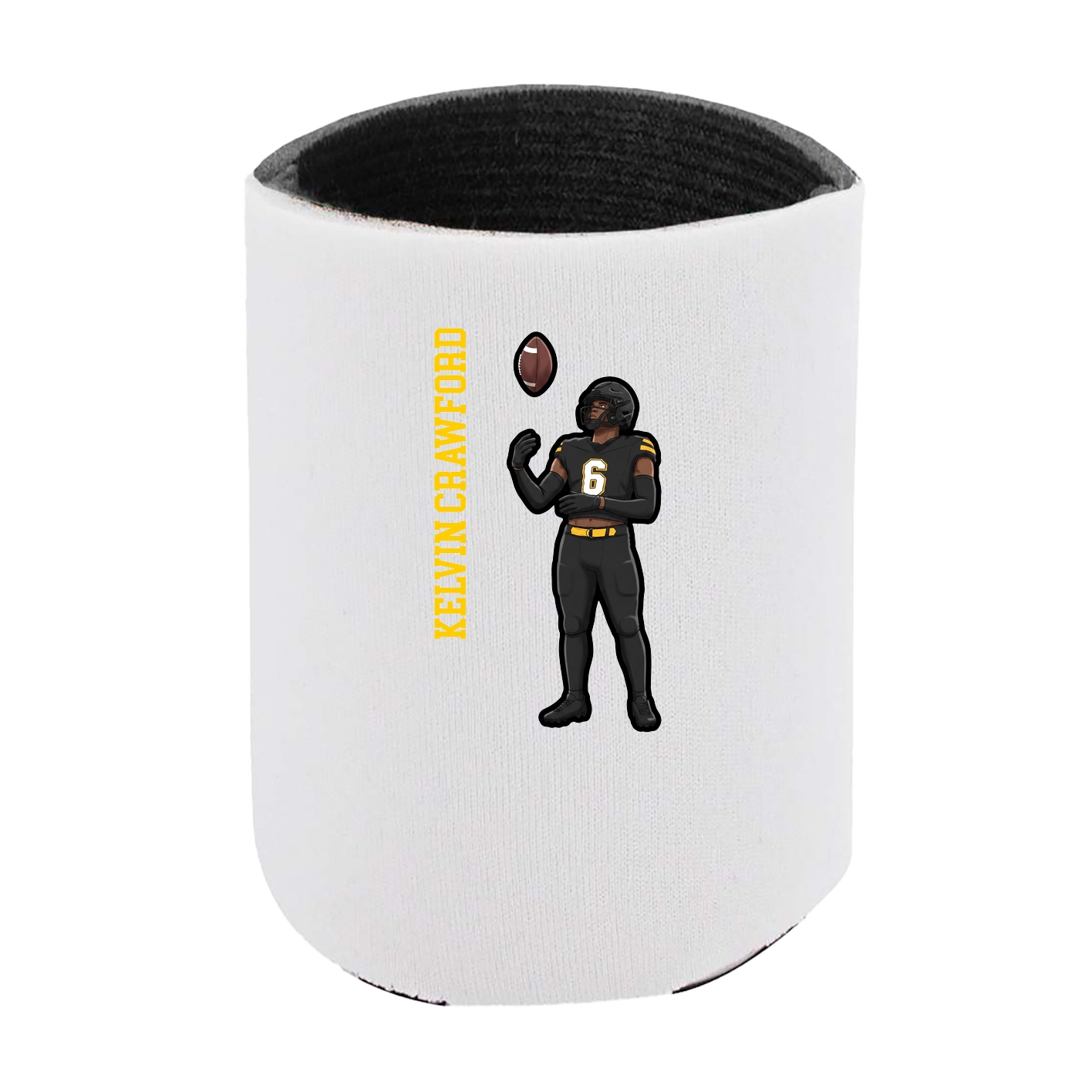 Can Holder — Name Vertical in White