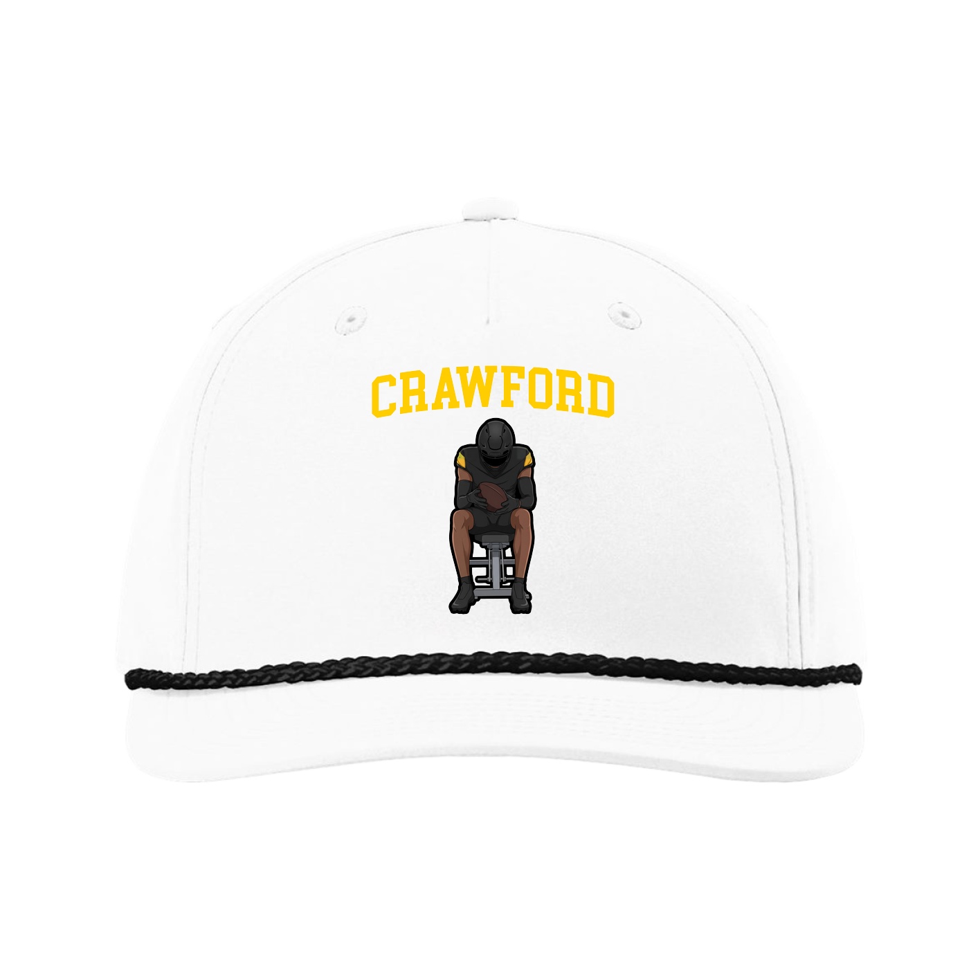 Five-Panel Classic Rope Cap — Shirsey in White