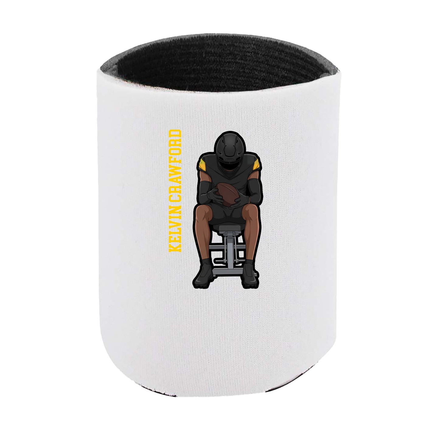 Can Holder — Name Vertical in White