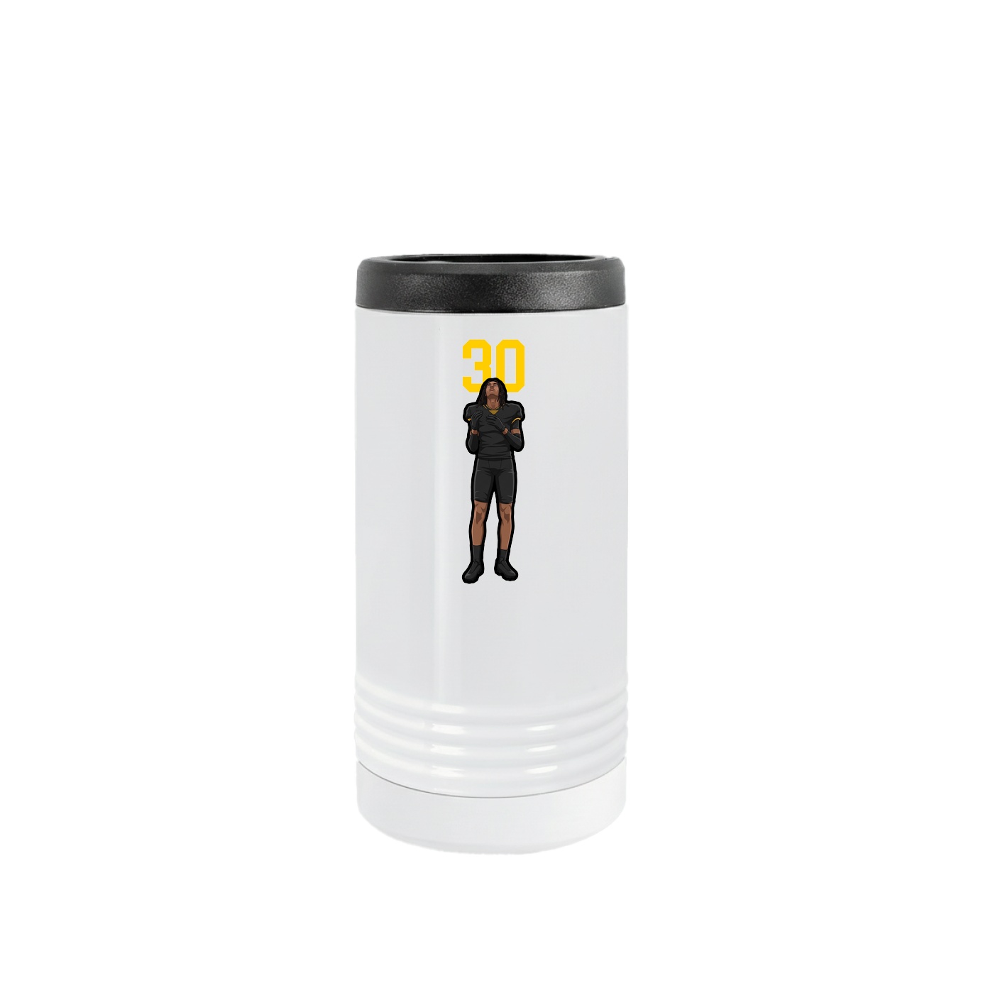 Slim Beverage Holder — Number Top in White