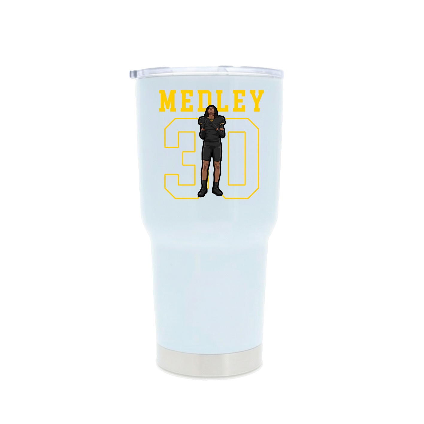 30oz Stainless Steel Tumbler — Shirsey in White