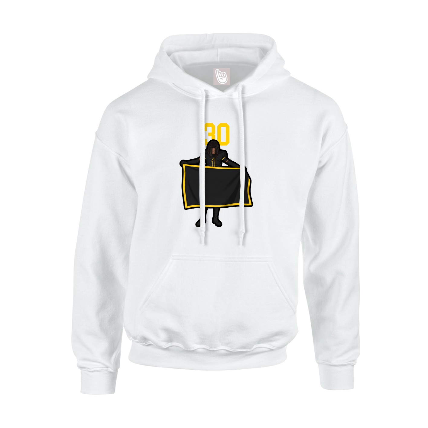 Hoodie — Number Top in White
