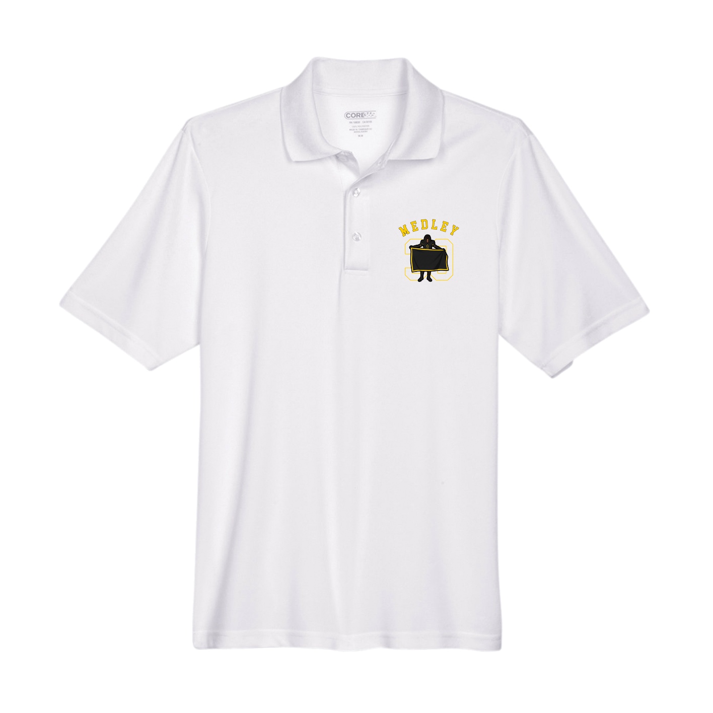 Performance Polo — Shirsey Arch in White