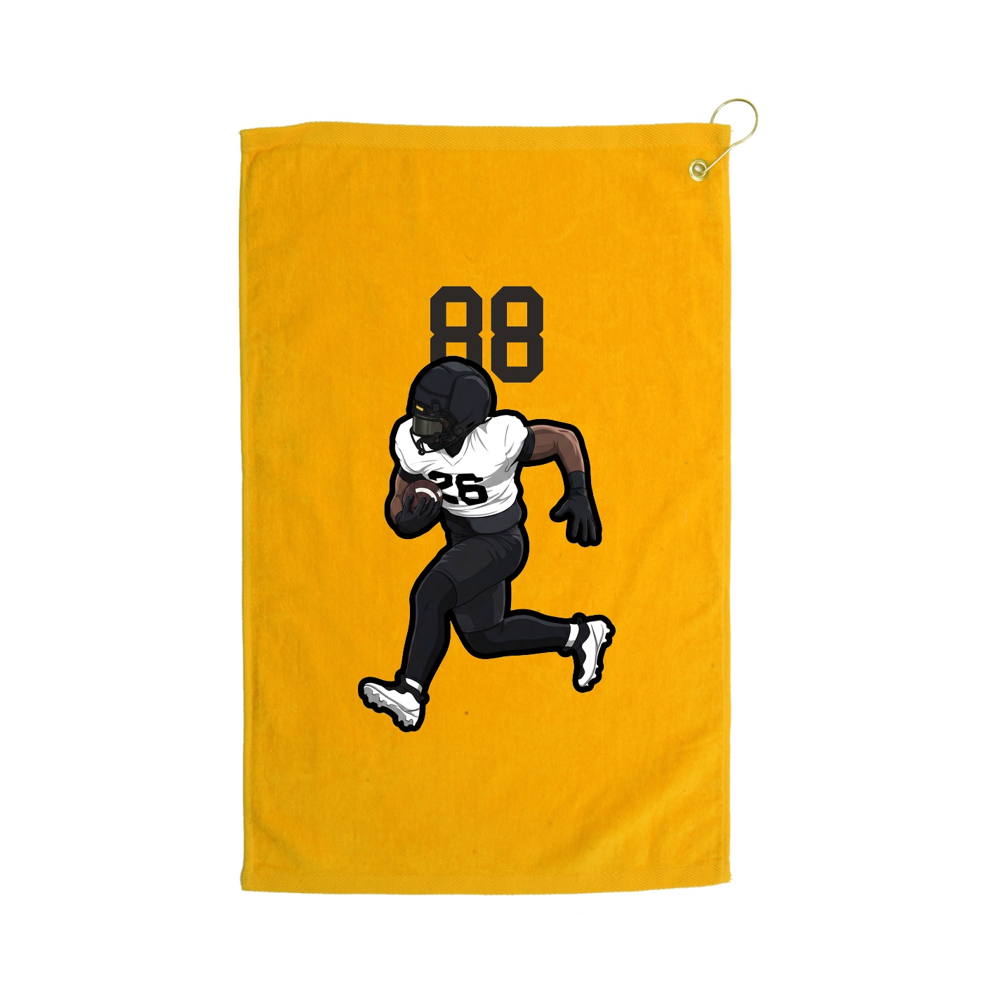 Golf Towel — Number Top in Gold
