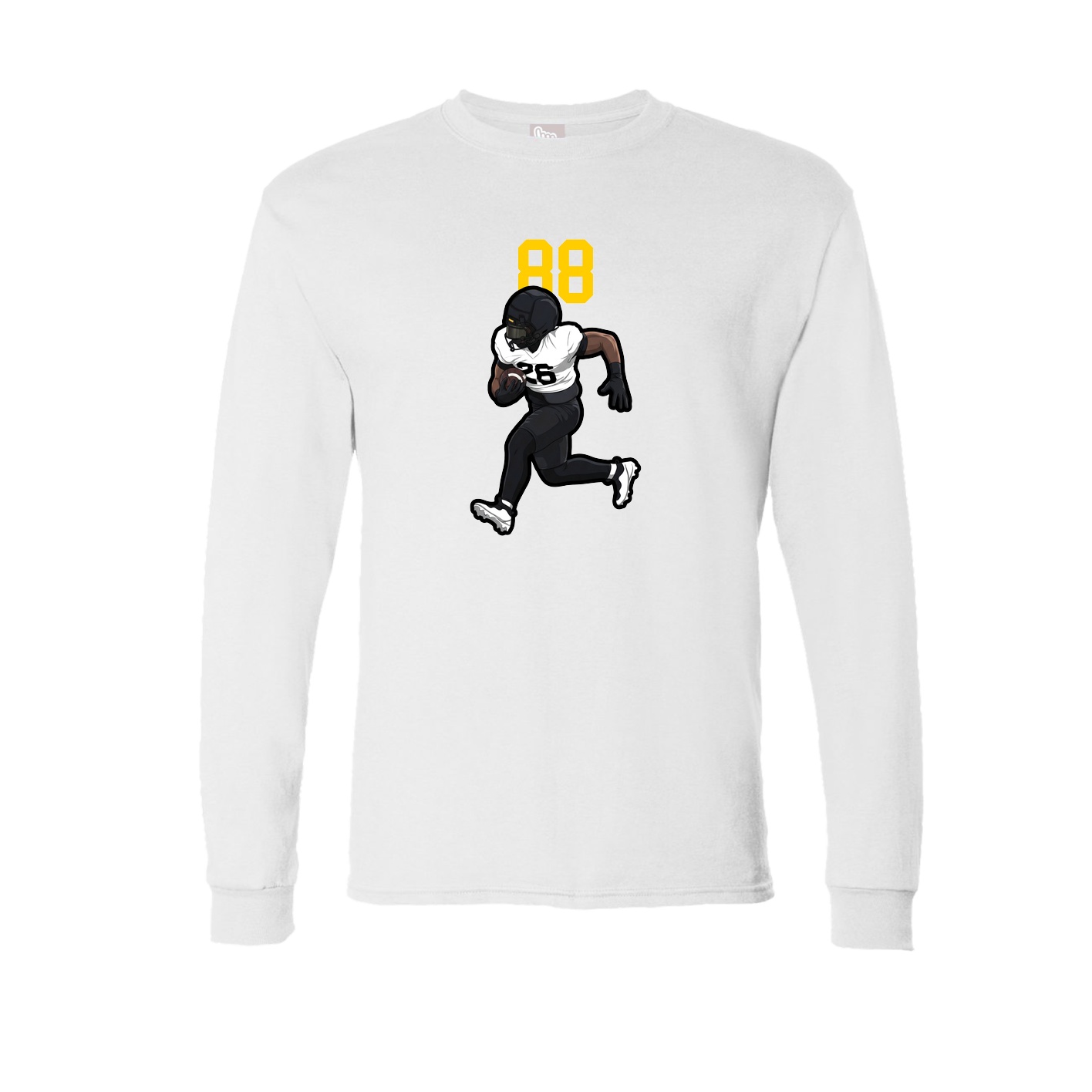 Long Sleeve Tee — Number Top in White