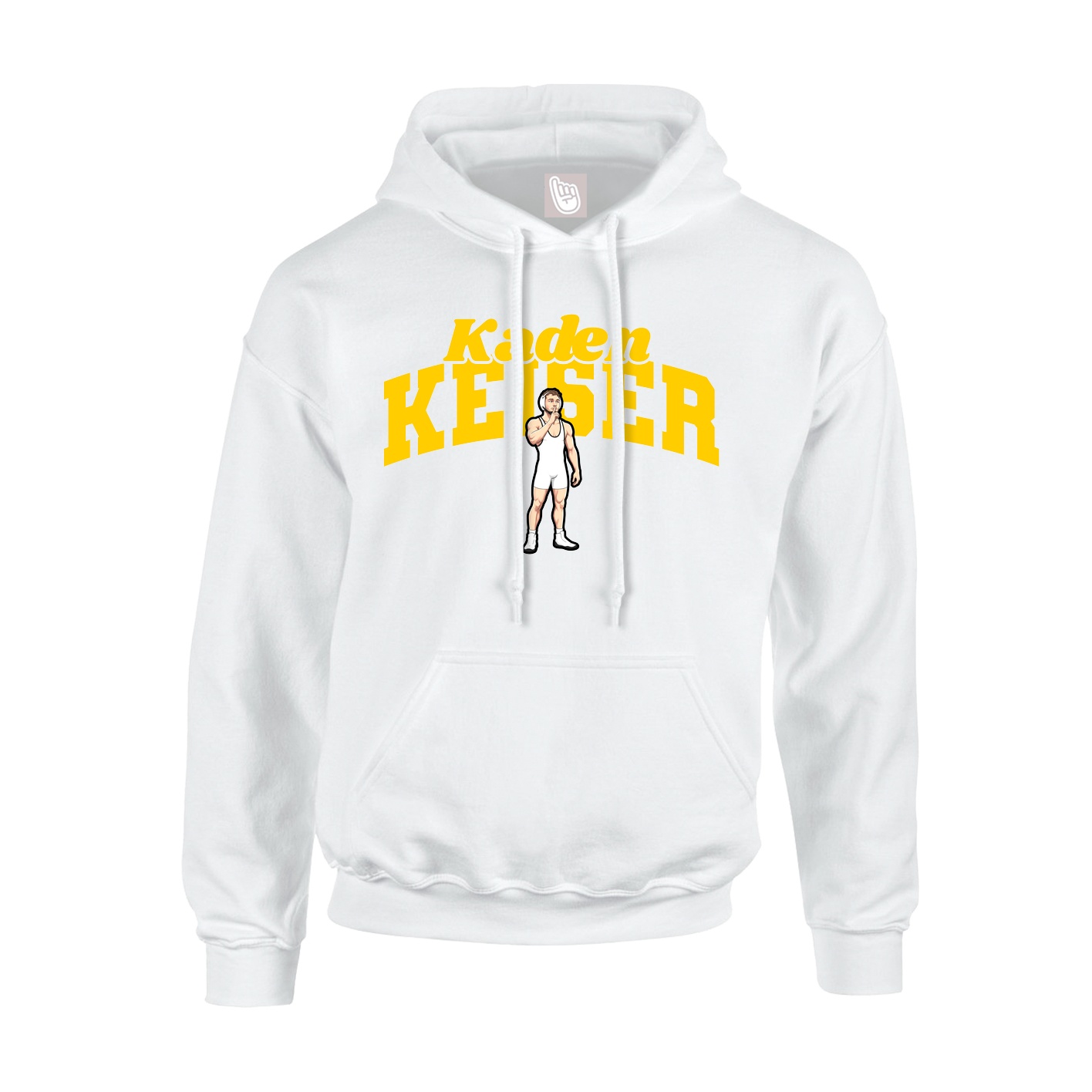 Hoodie — Signature Arch in White