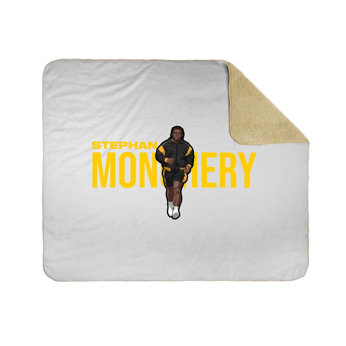 Throw Blanket — Player Name in White