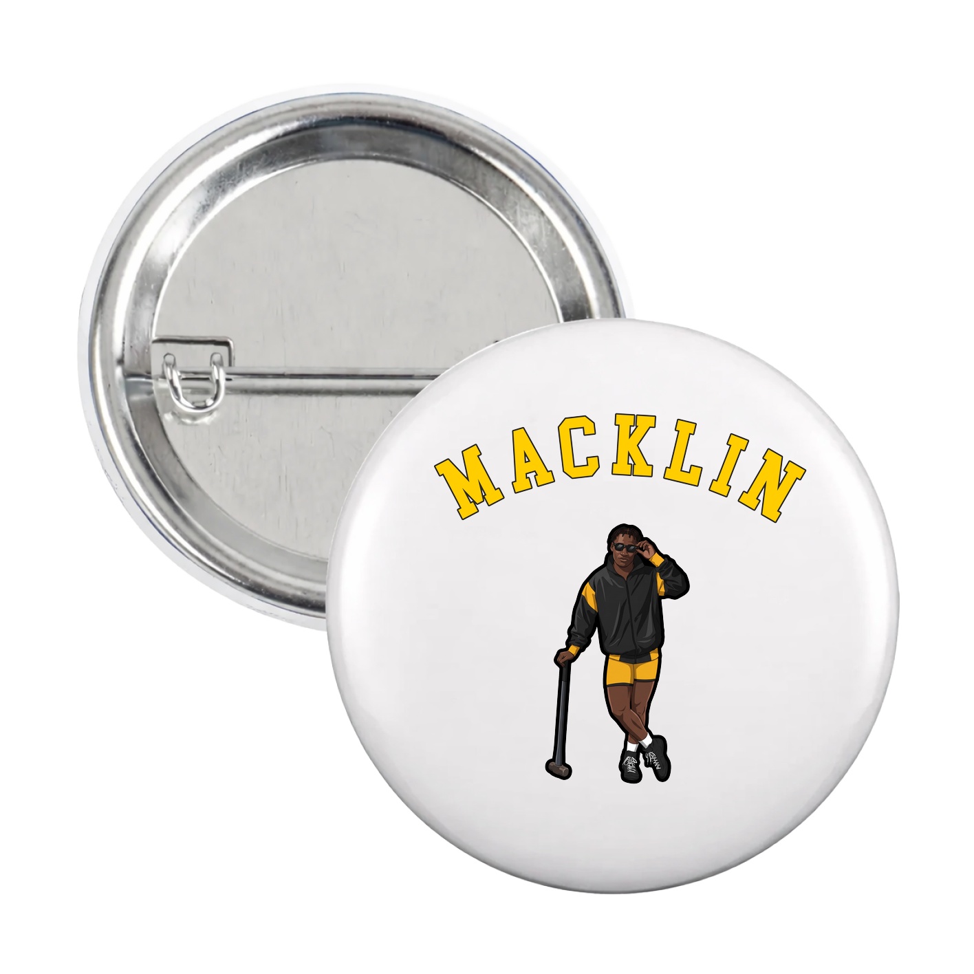 Game Day Button — Shirsey Arch in White