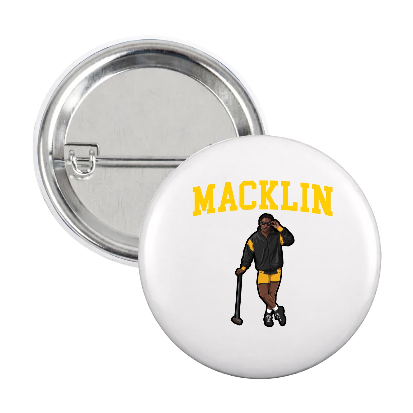 Game Day Button — Shirsey in White
