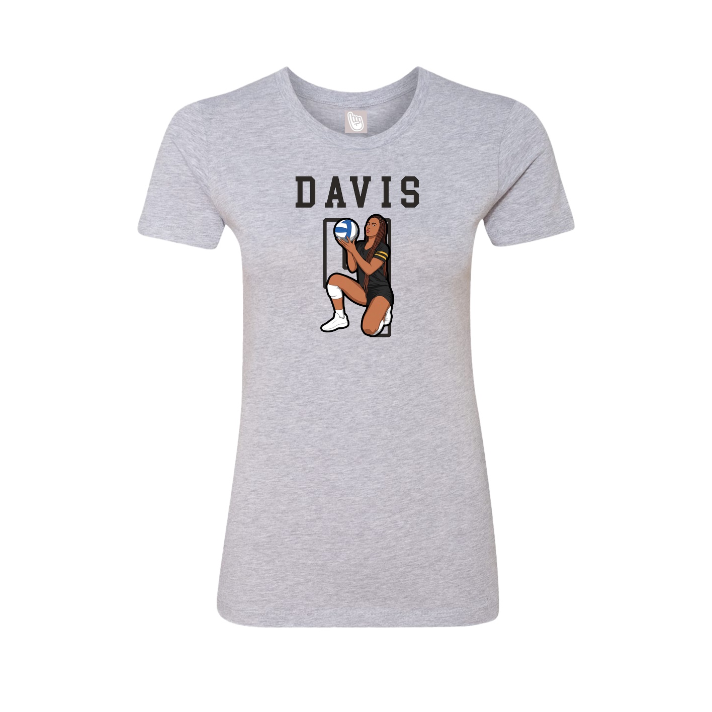 Fitted Women's Tee — Shirsey in Grey