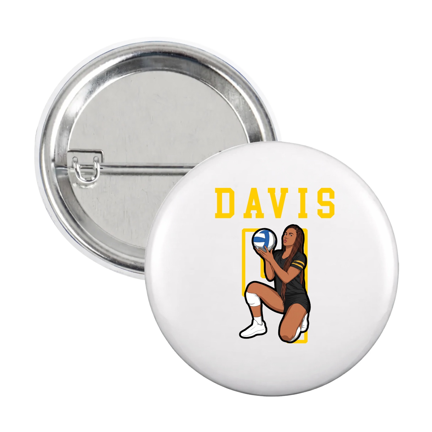 Game Day Button — Shirsey in White
