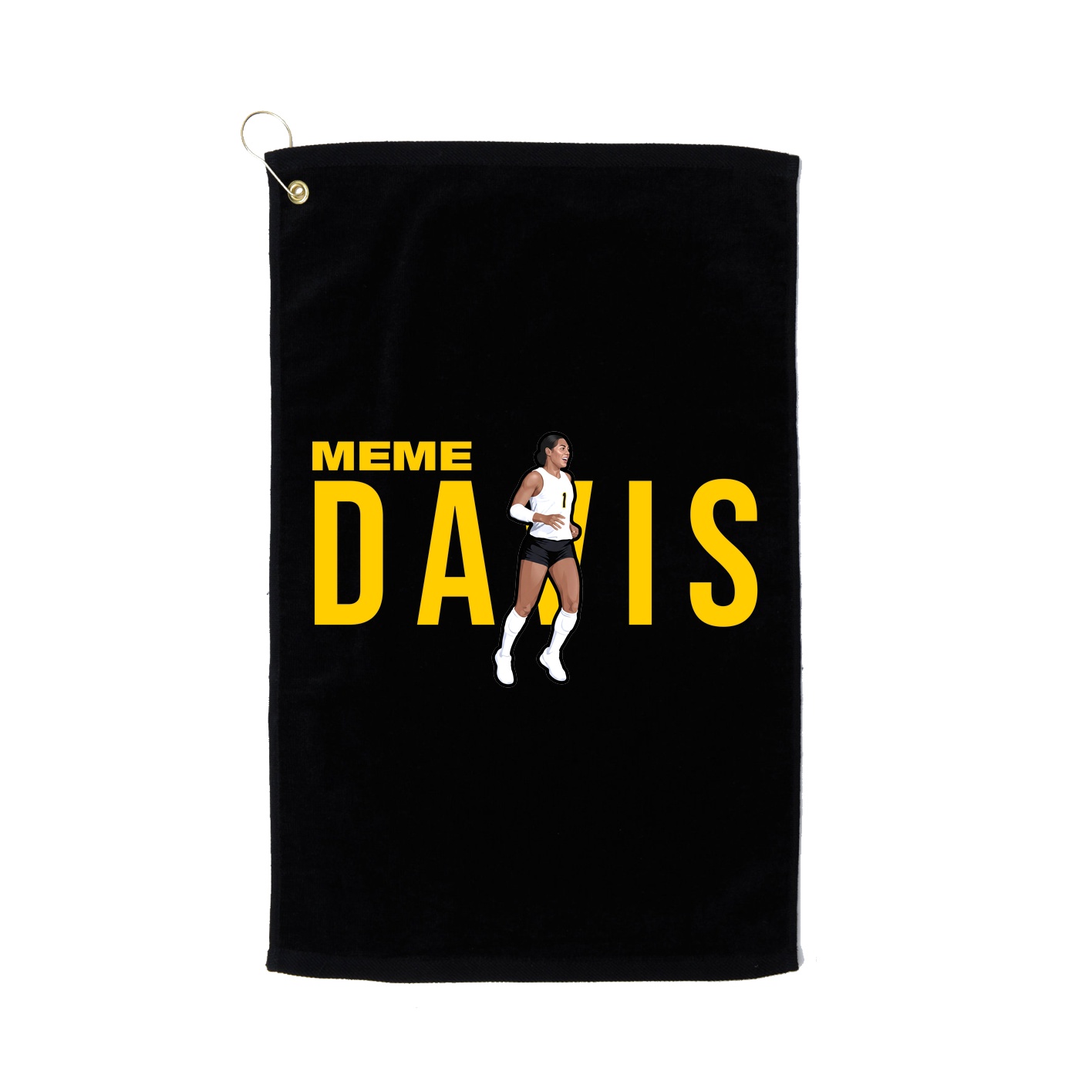 Golf Towel — Player Name in Black