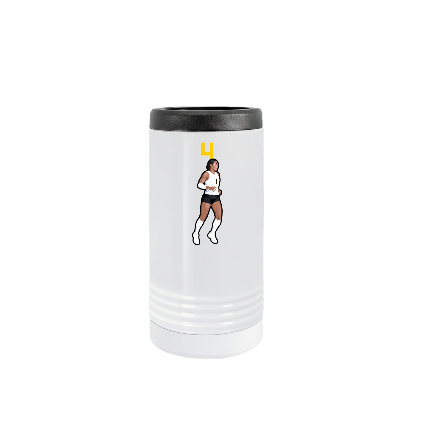 Slim Beverage Holder — Number Top in White