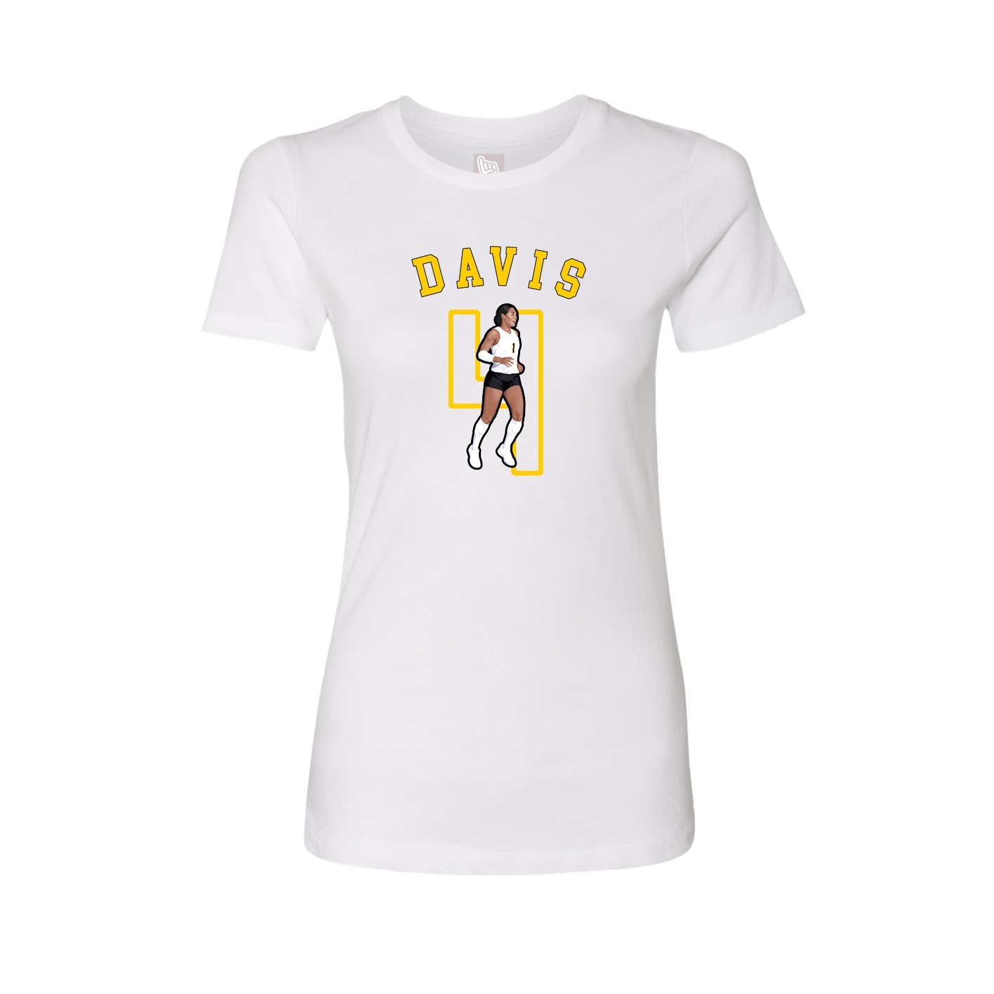 Fitted Women's Tee — Shirsey Arch in White