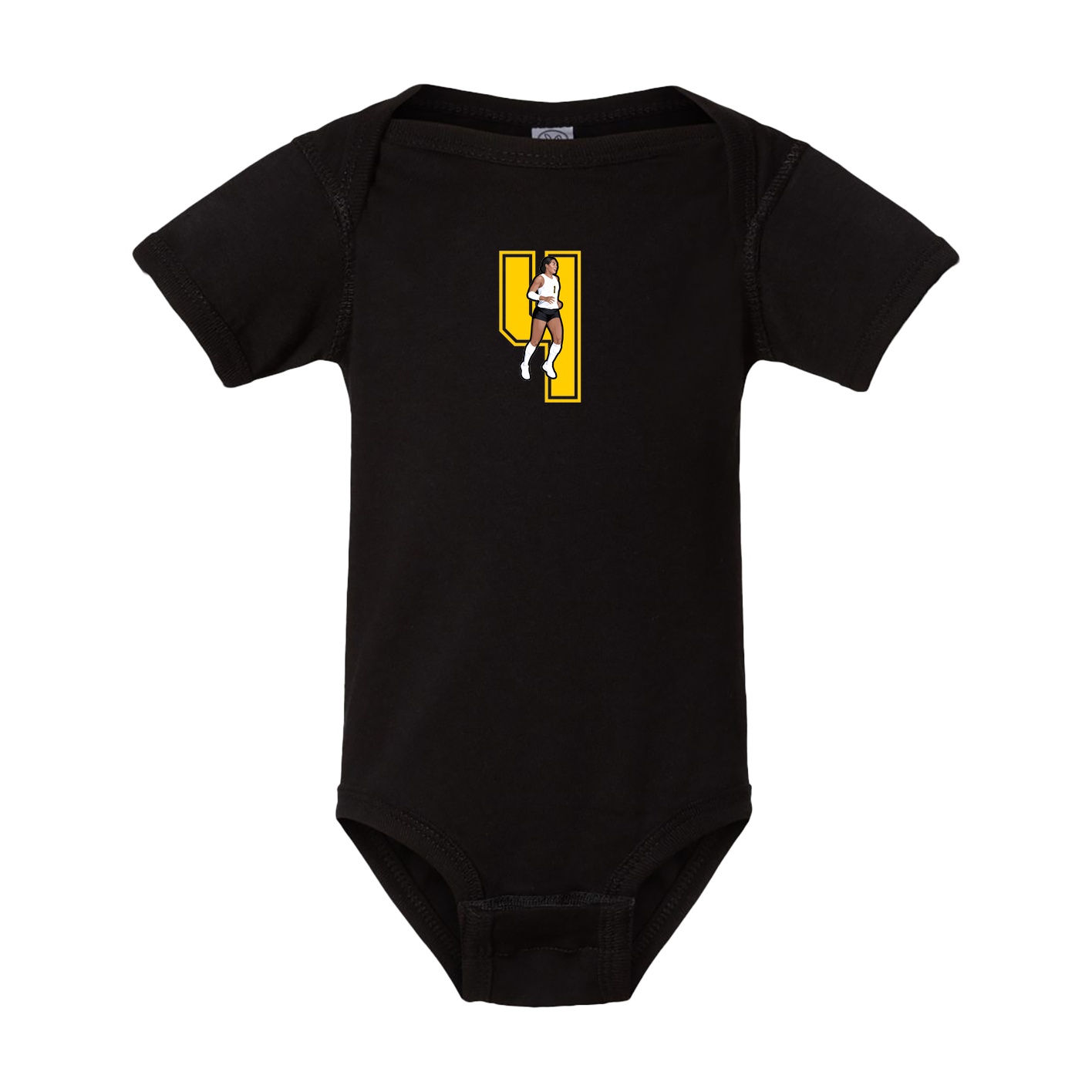 Baby Onesie — Number in Black