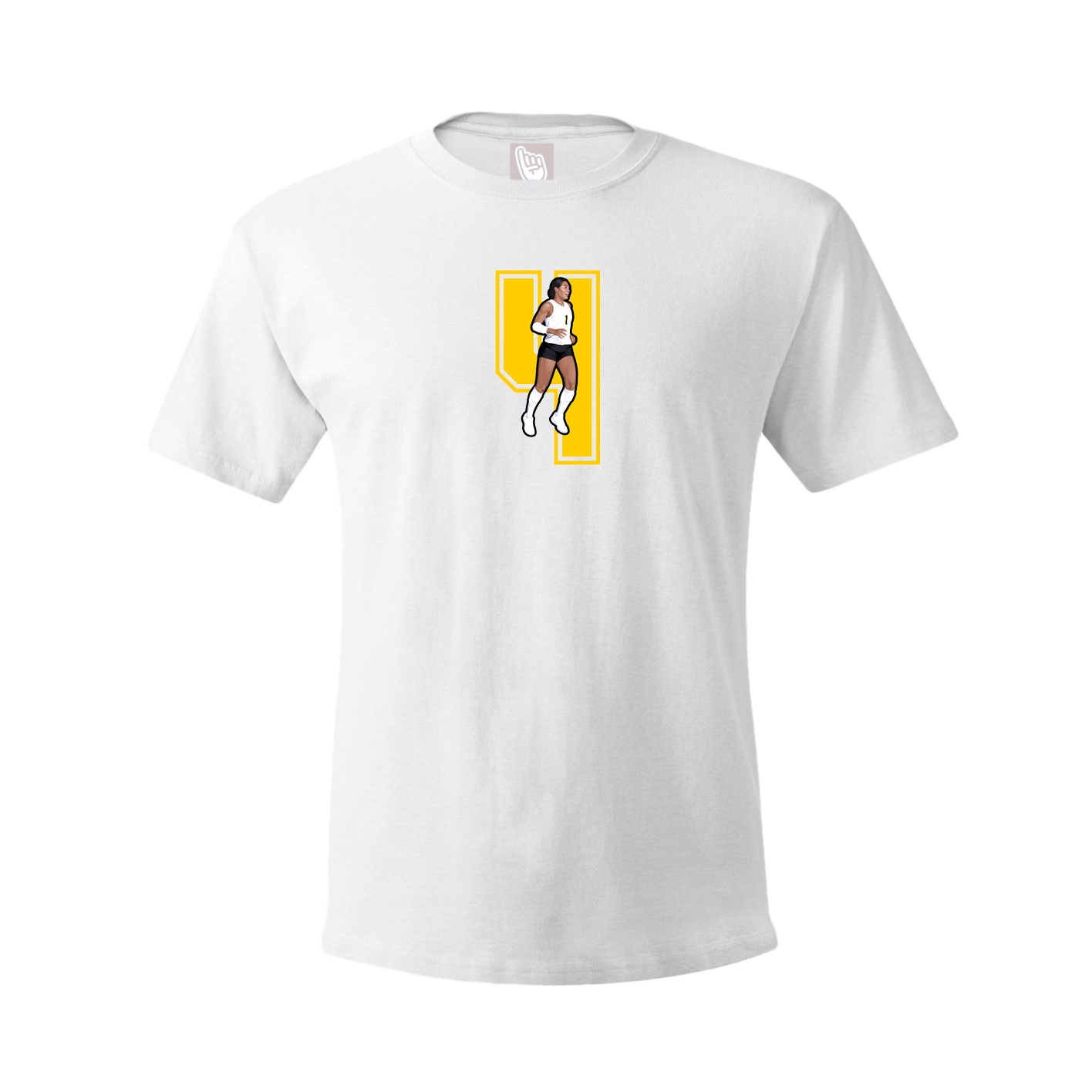 Youth Tee — Number in White
