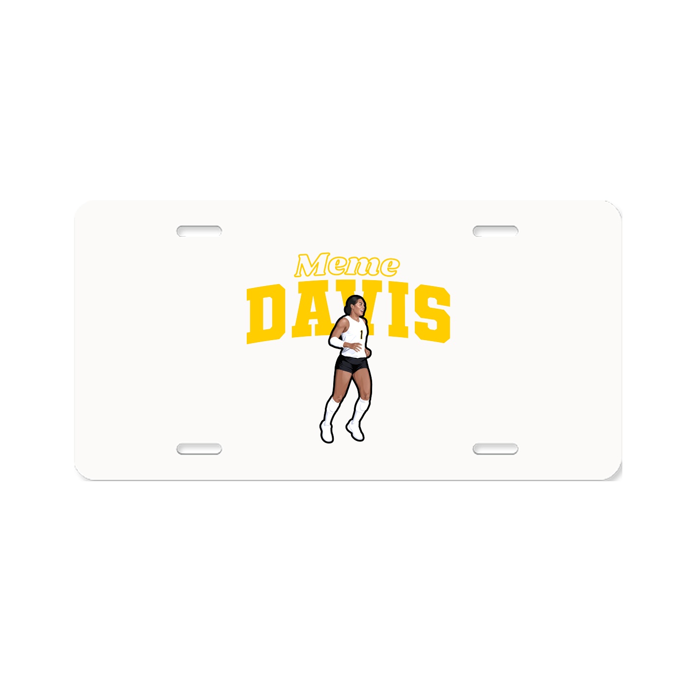 License Plate — Name Arch in Classic