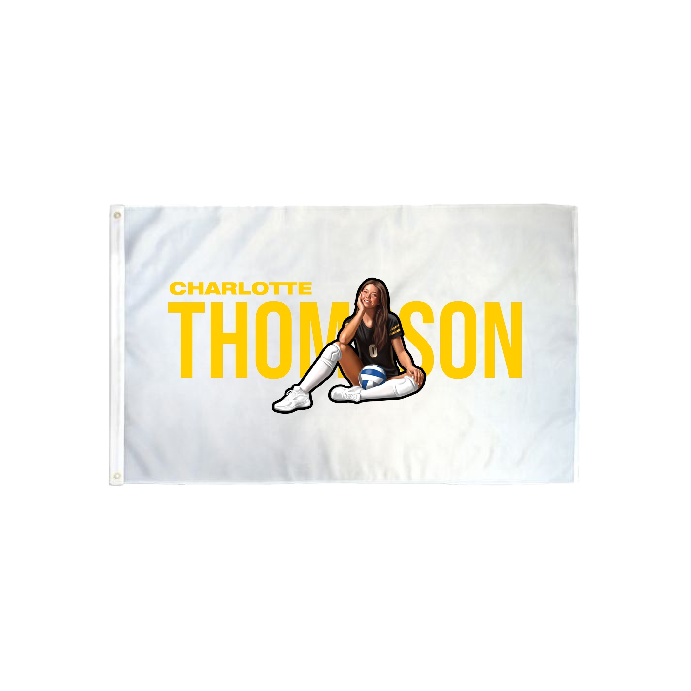3x5 Flag — Player Name in Classic