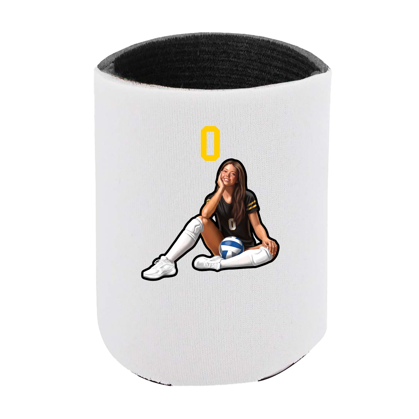 Can Holder — Number Top in White