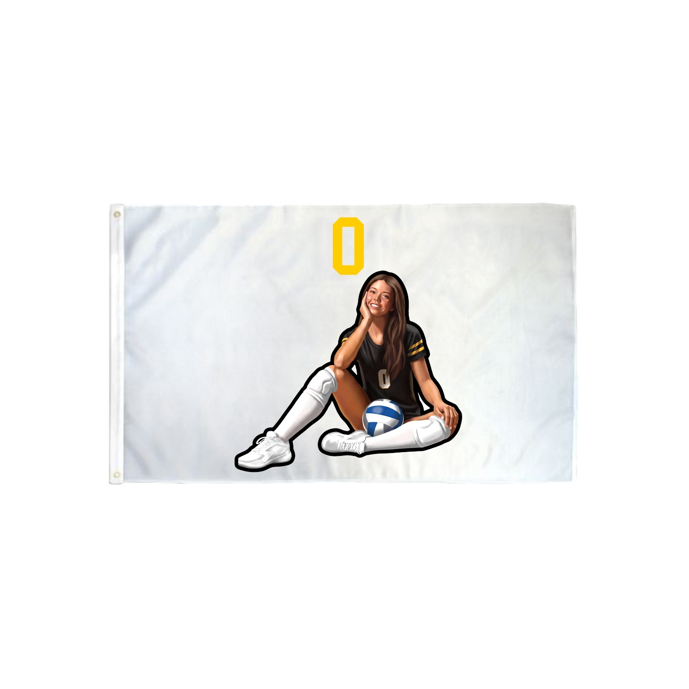 3x5 Flag — Number Top in Classic