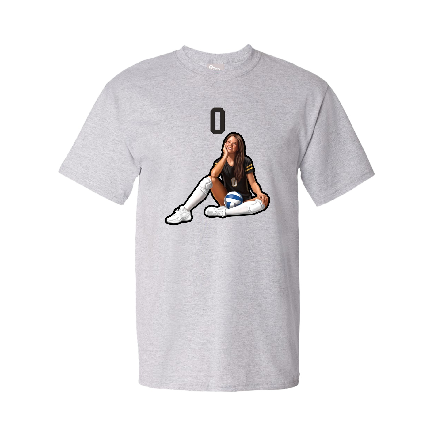 Tee — Number Top in Grey
