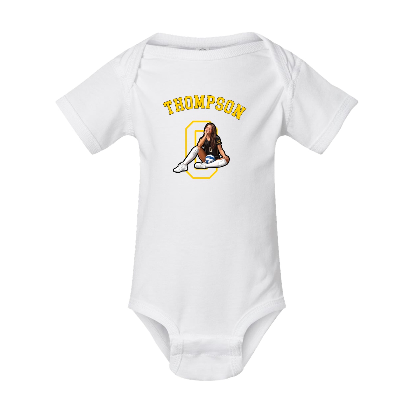 Baby Onesie — Shirsey Arch in White