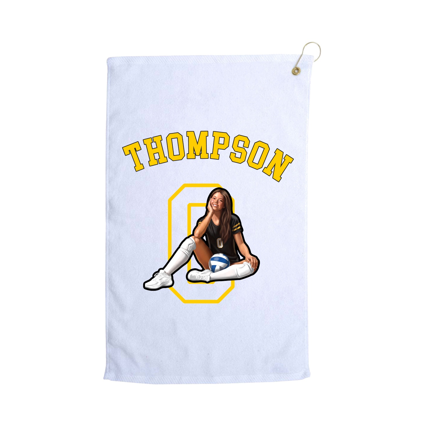Golf Towel — Shirsey Arch in White