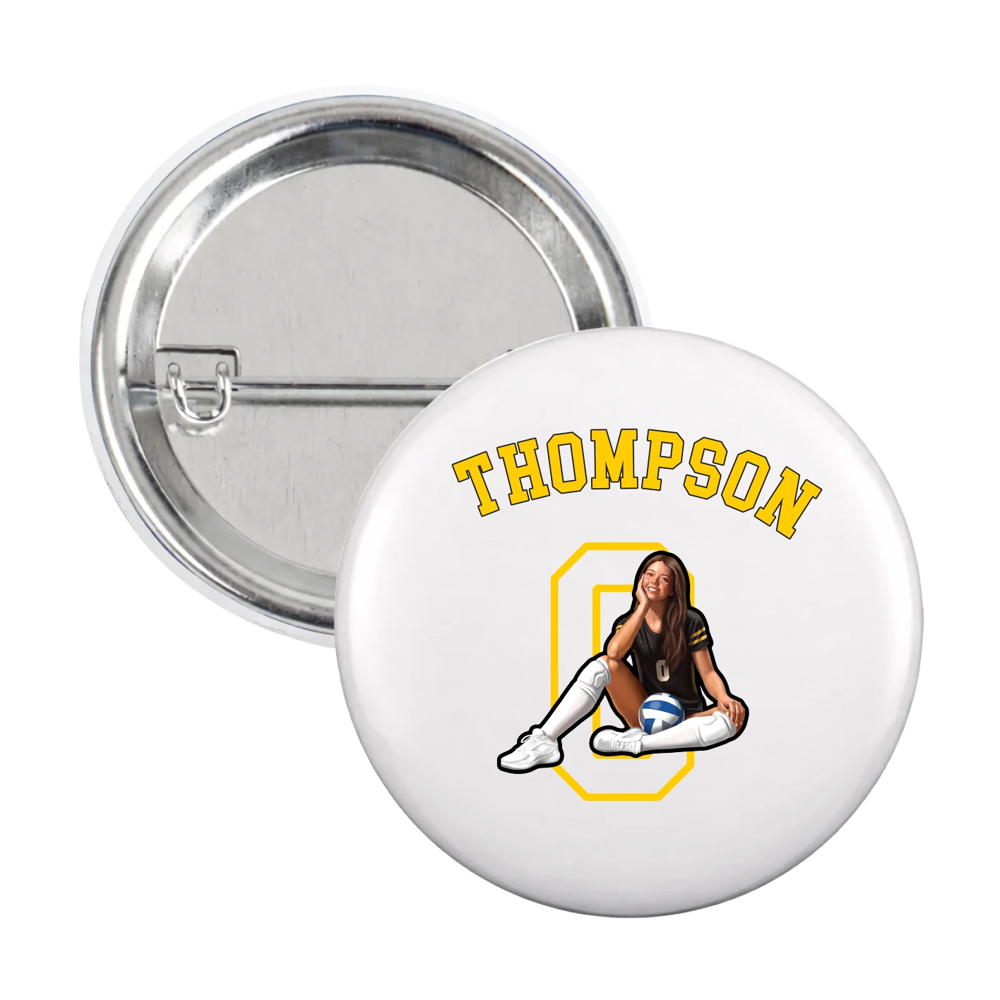 Game Day Button — Shirsey Arch in White