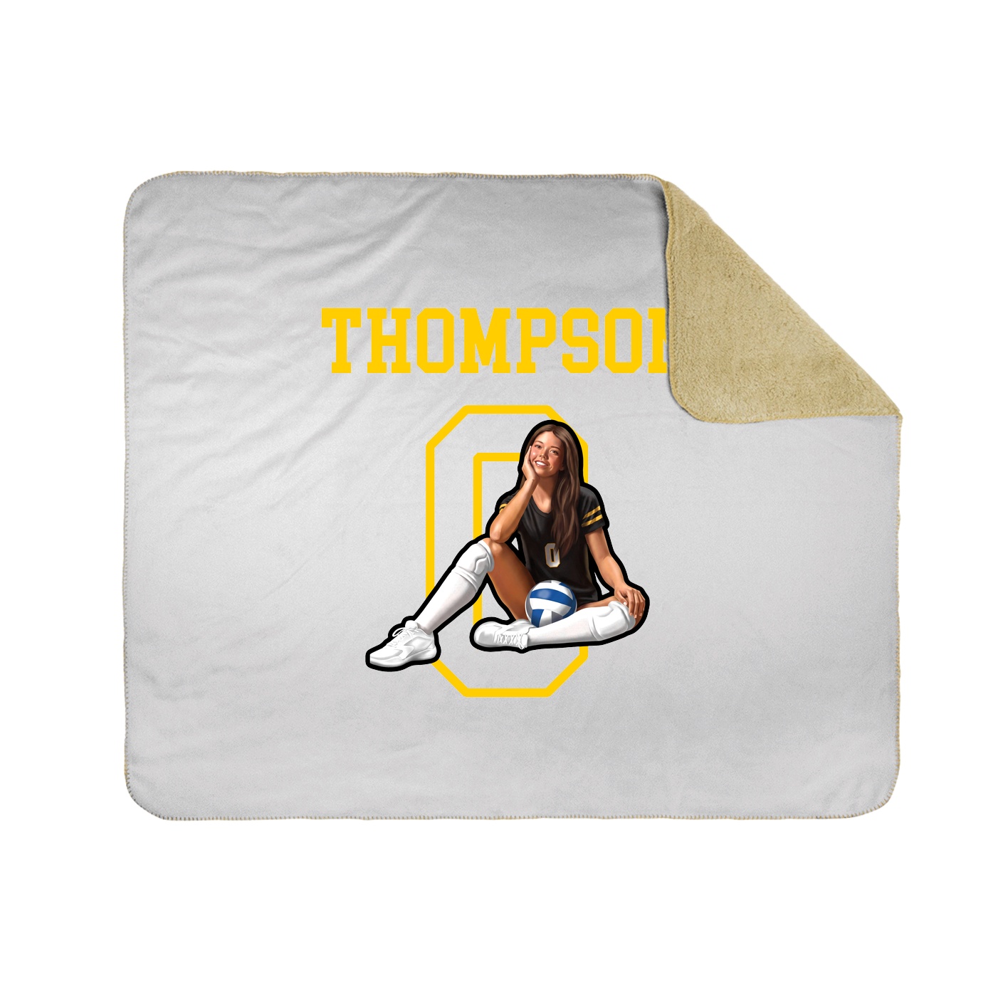 Throw Blanket — Shirsey in White