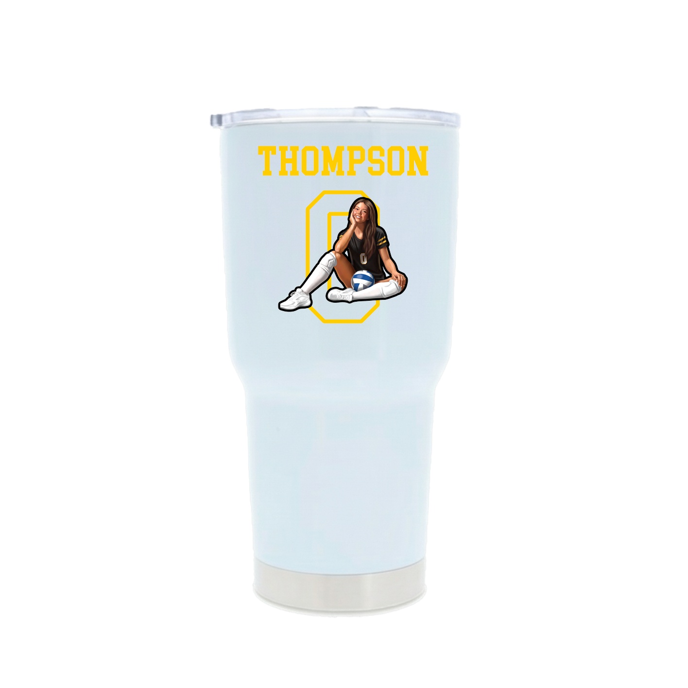 30oz Stainless Steel Tumbler — Shirsey in White