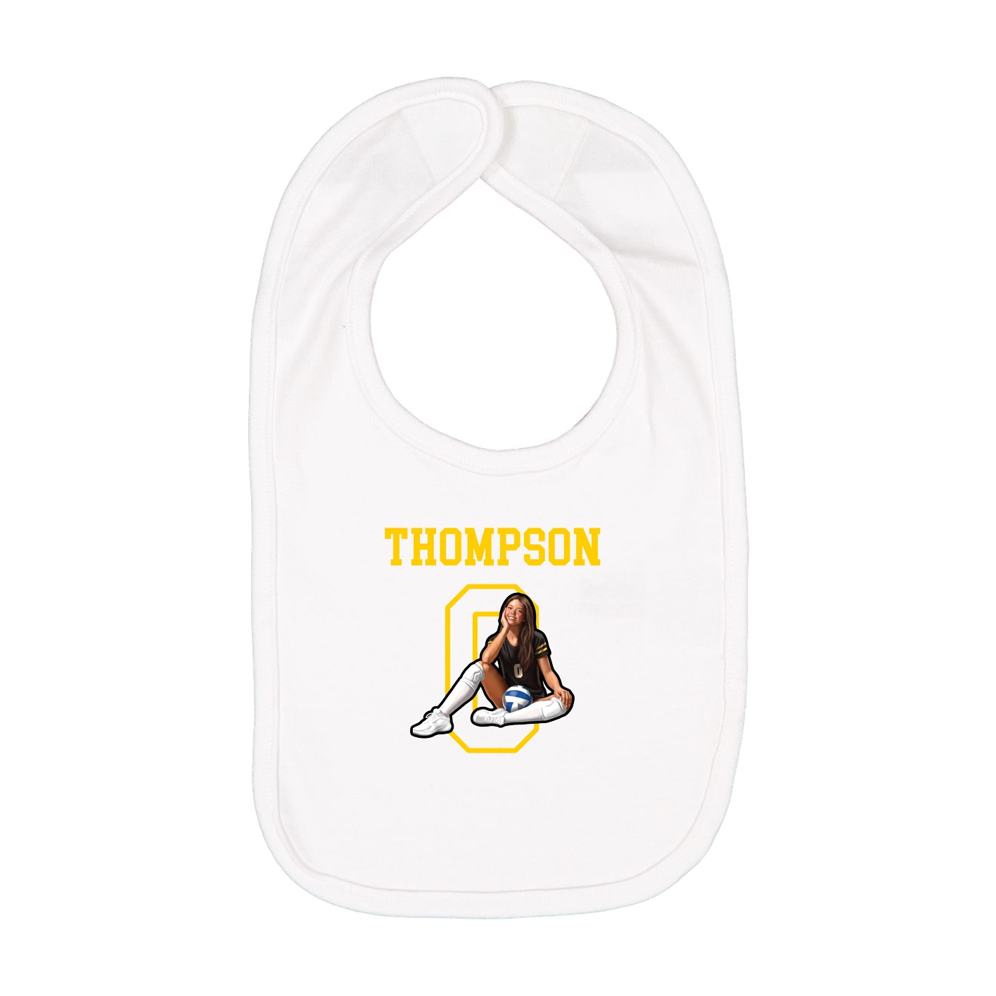 Infant Bib — Shirsey in White
