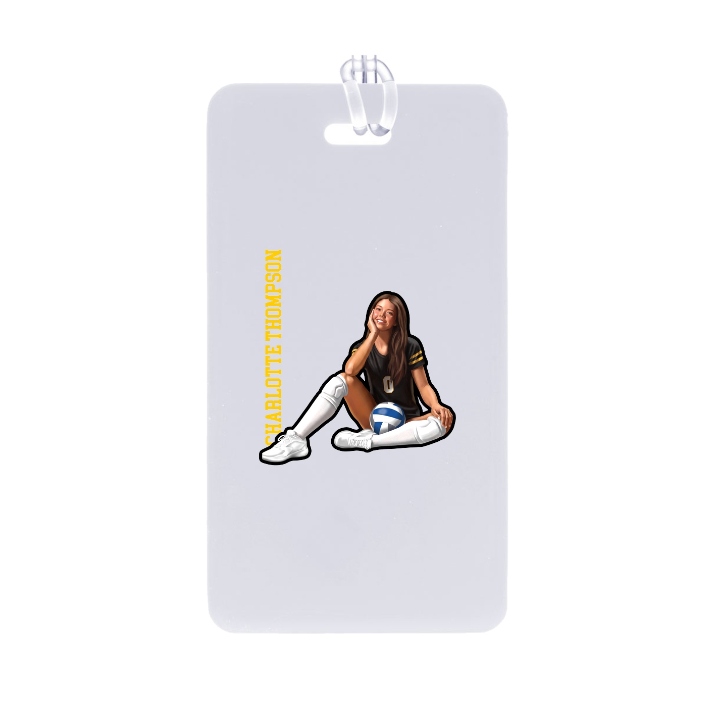 Bag Tag — Name Vertical in Classic