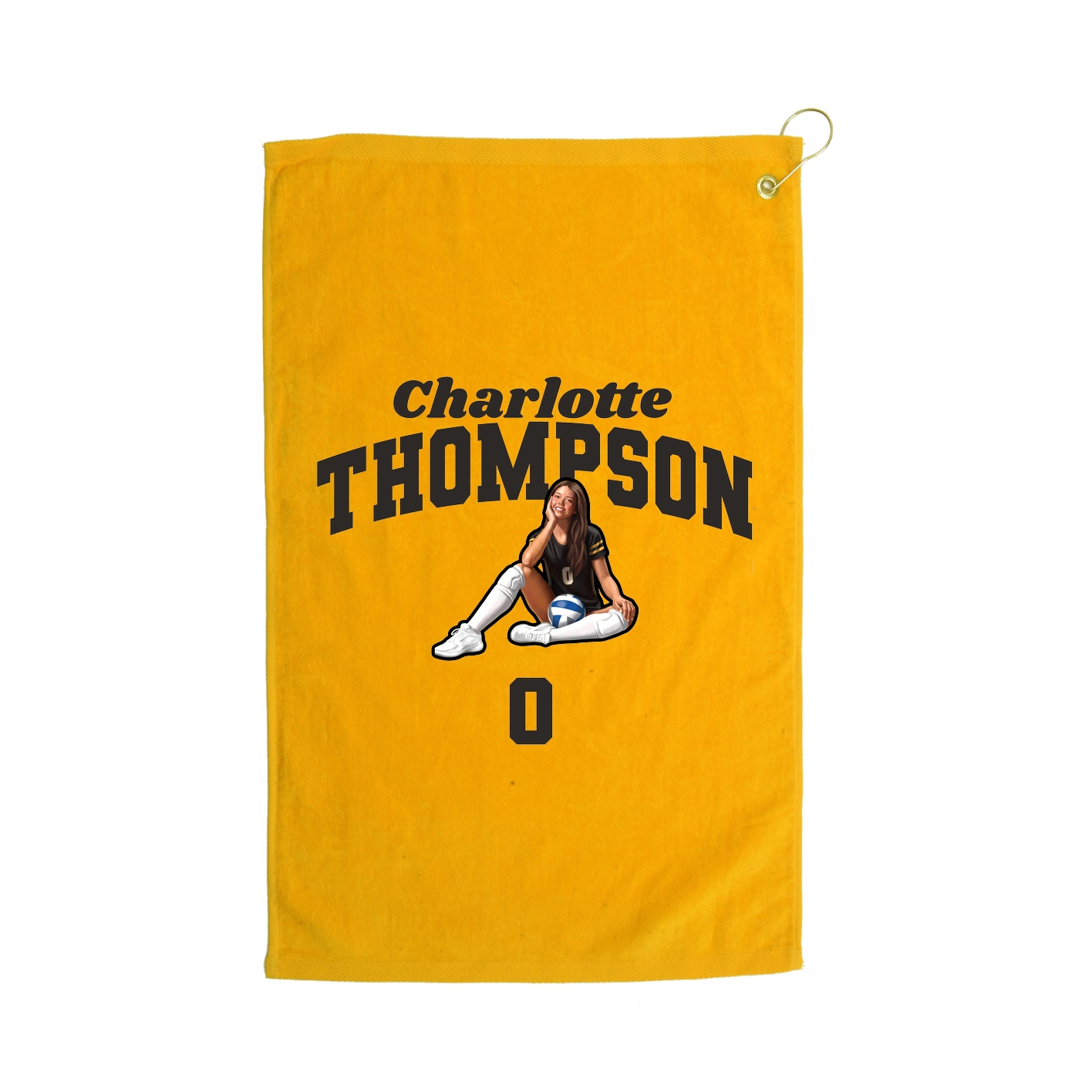 Golf Towel — Signature Arch in Gold