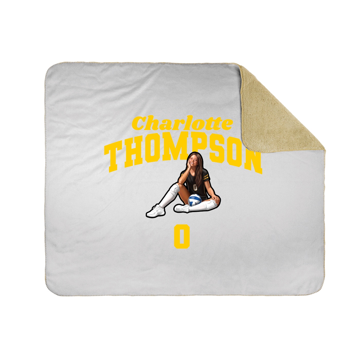 Throw Blanket — Signature Arch in White