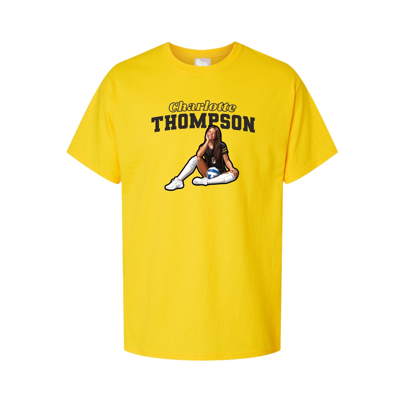 Tee — Name Arch in Gold