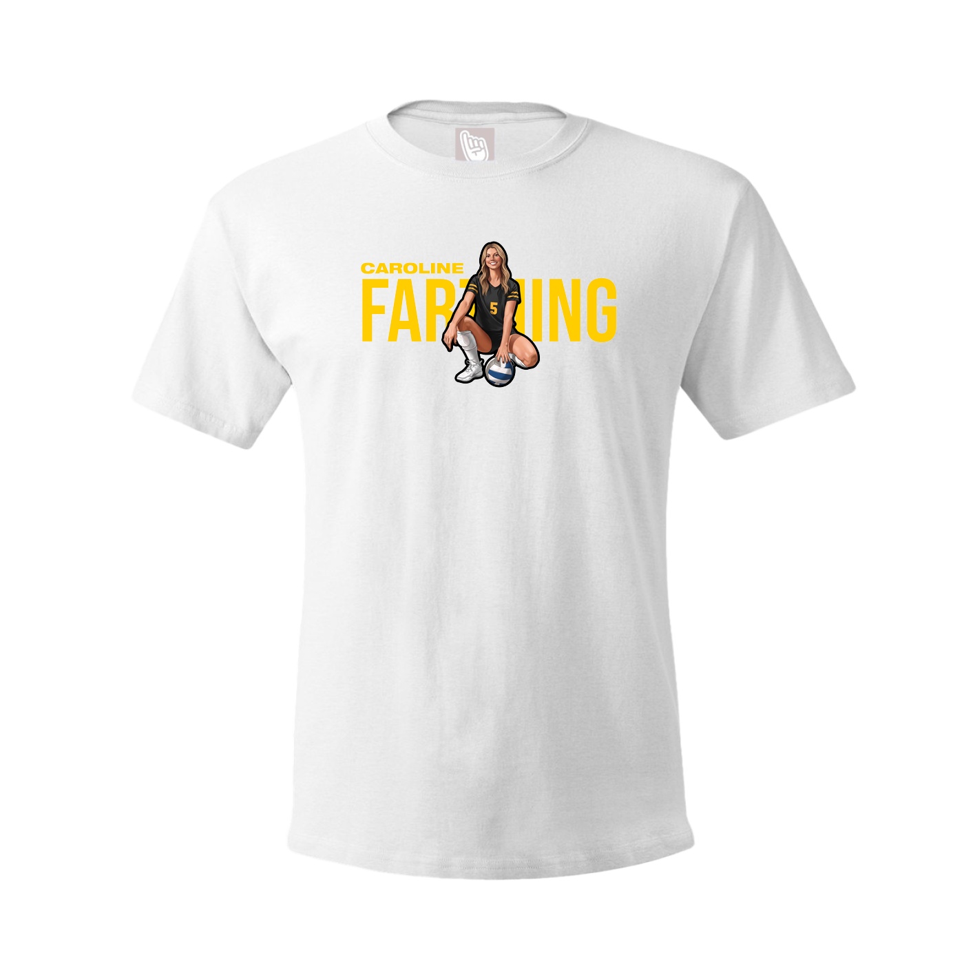 Youth Tee — Player Name in White