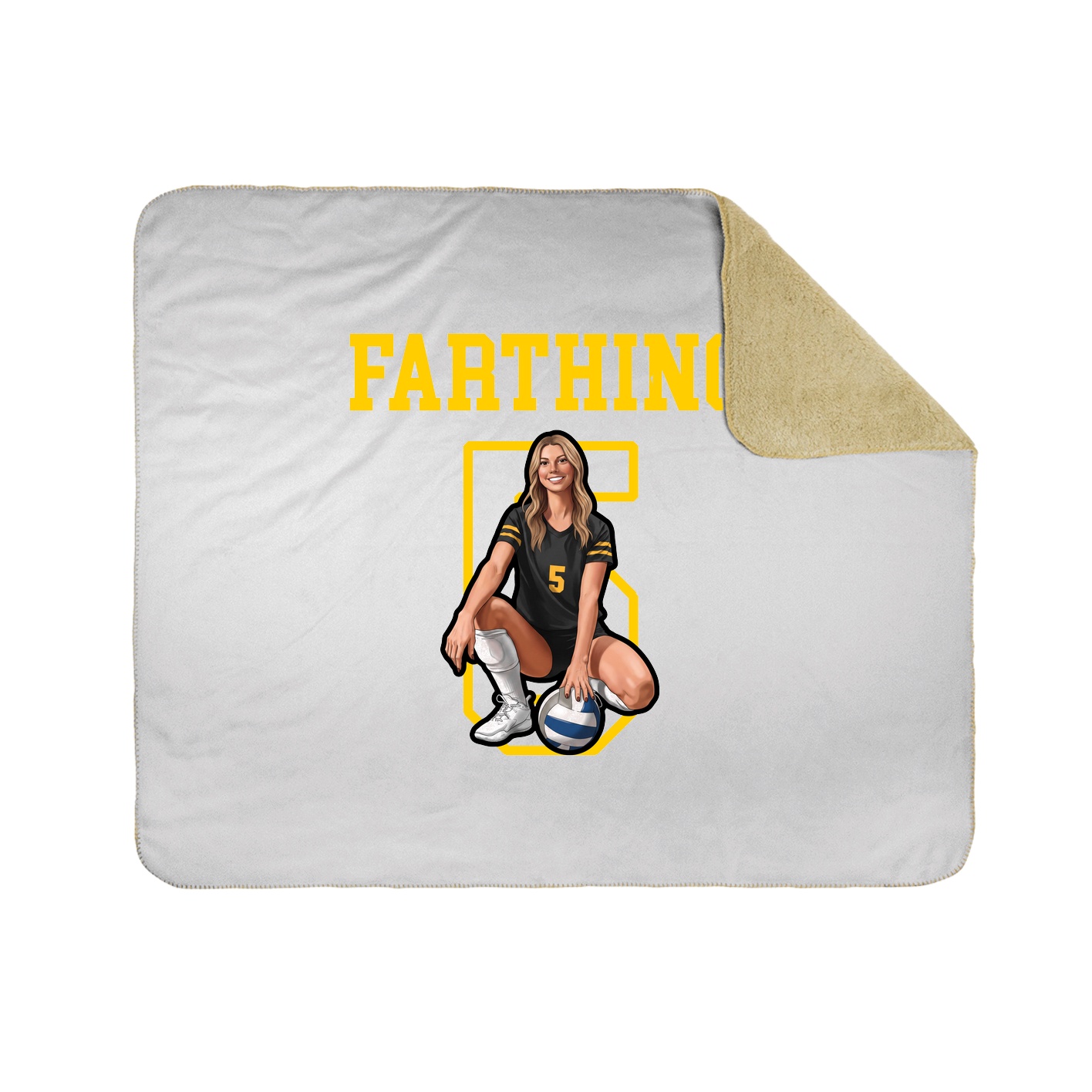 Throw Blanket — Shirsey in White