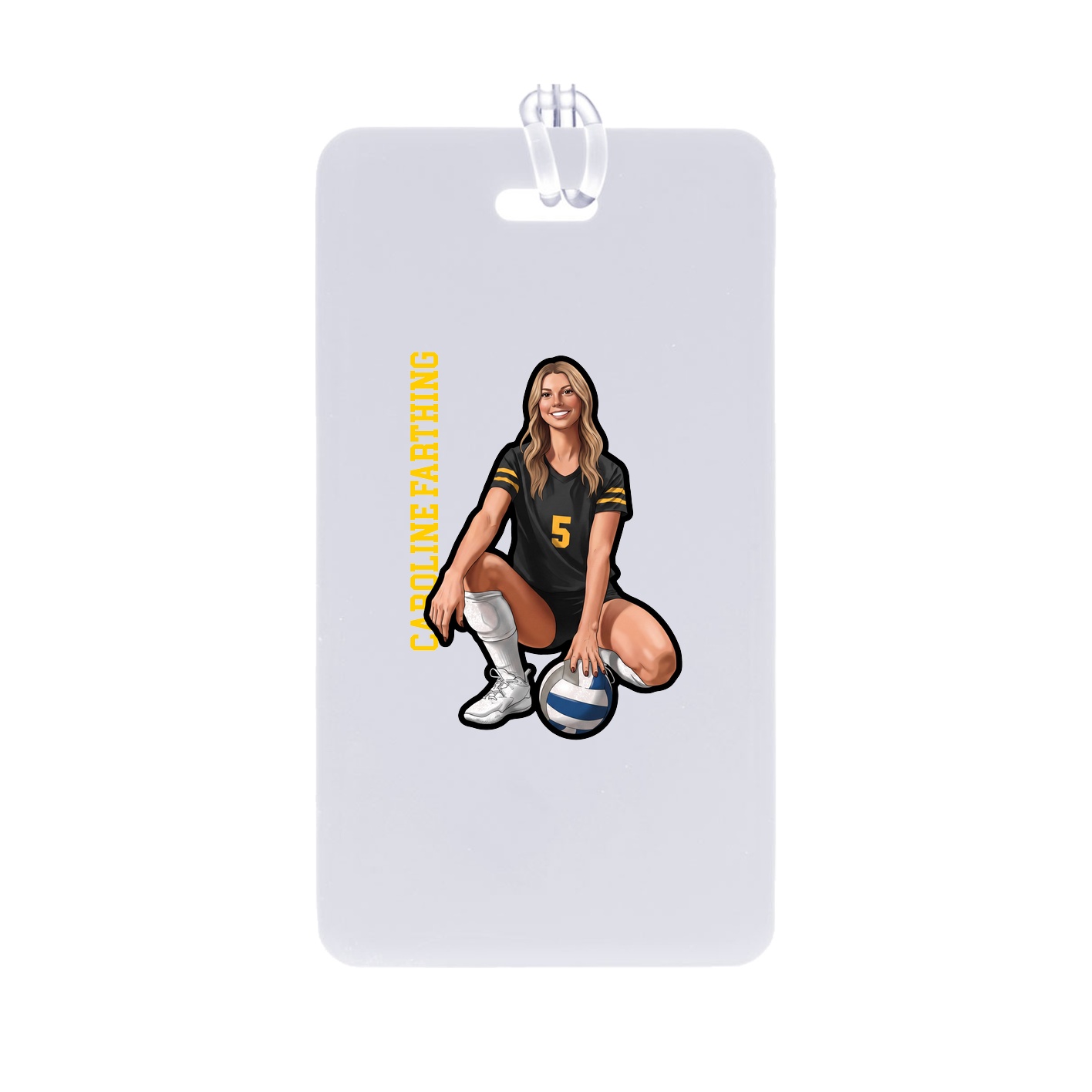 Bag Tag — Name Vertical in Classic