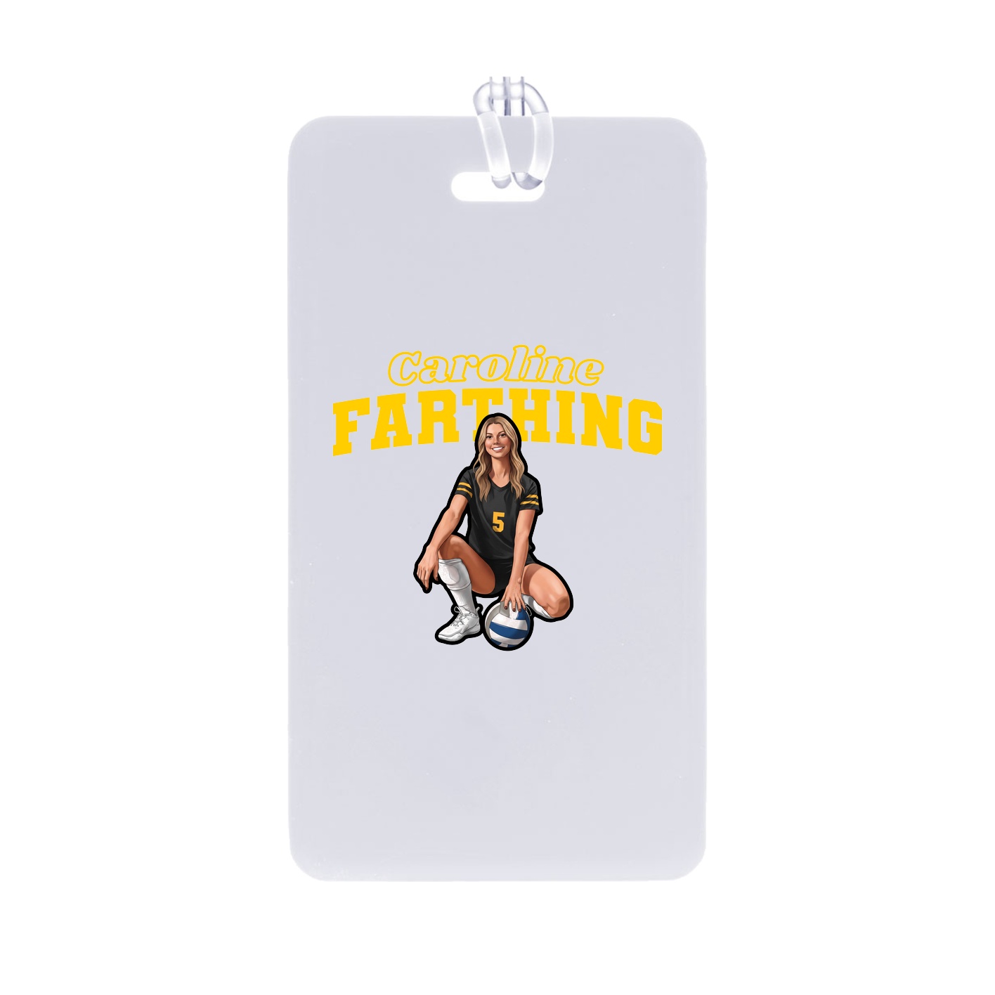 Bag Tag — Name Arch in Classic
