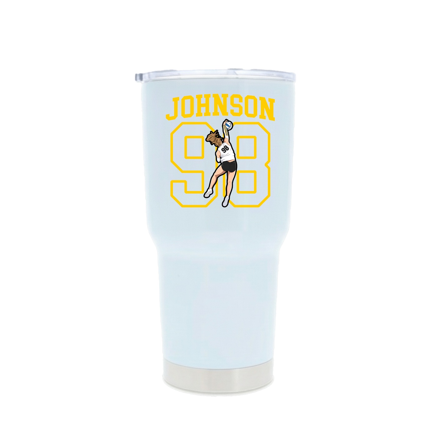 30oz Stainless Steel Tumbler — Shirsey in White