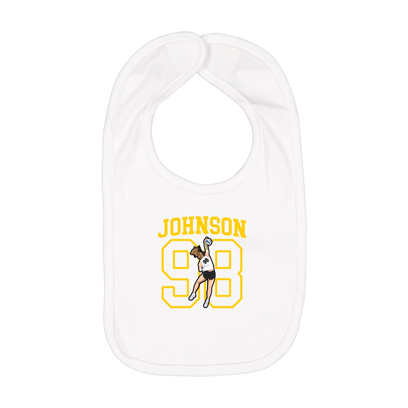 Infant Bib — Shirsey in White