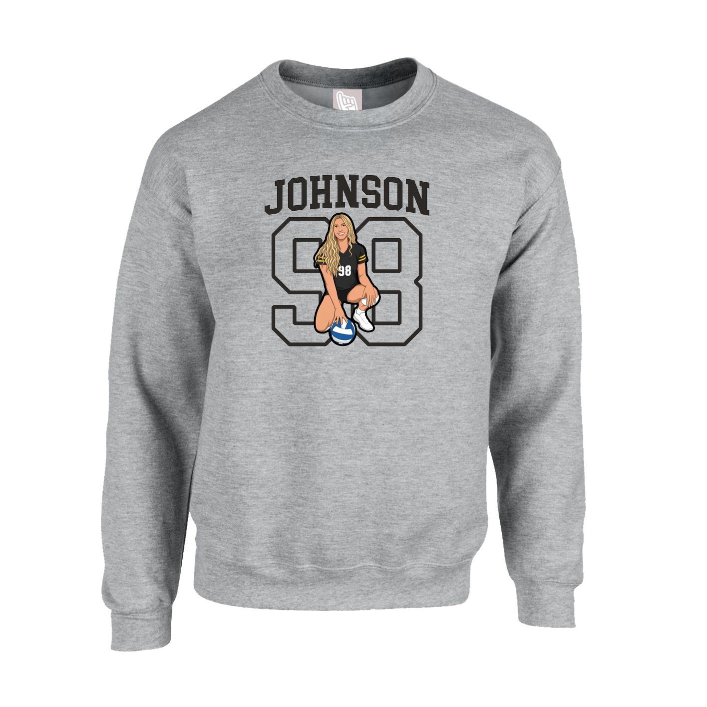 Fleece Crew — Shirsey in Grey