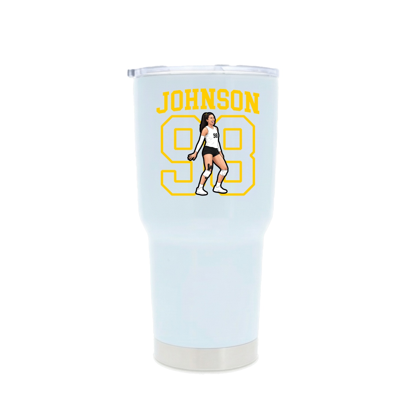 30oz Stainless Steel Tumbler — Shirsey in White