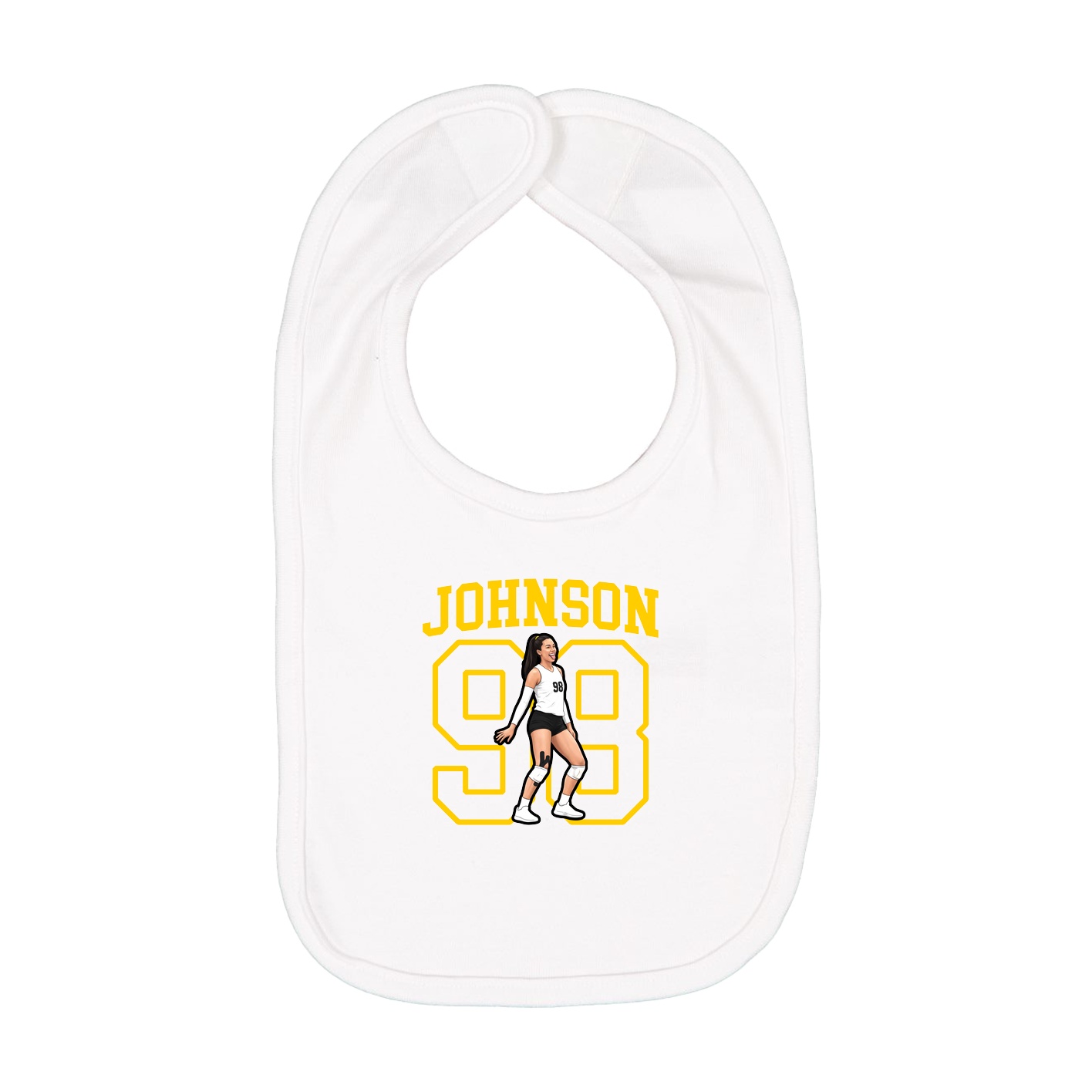 Infant Bib — Shirsey in White