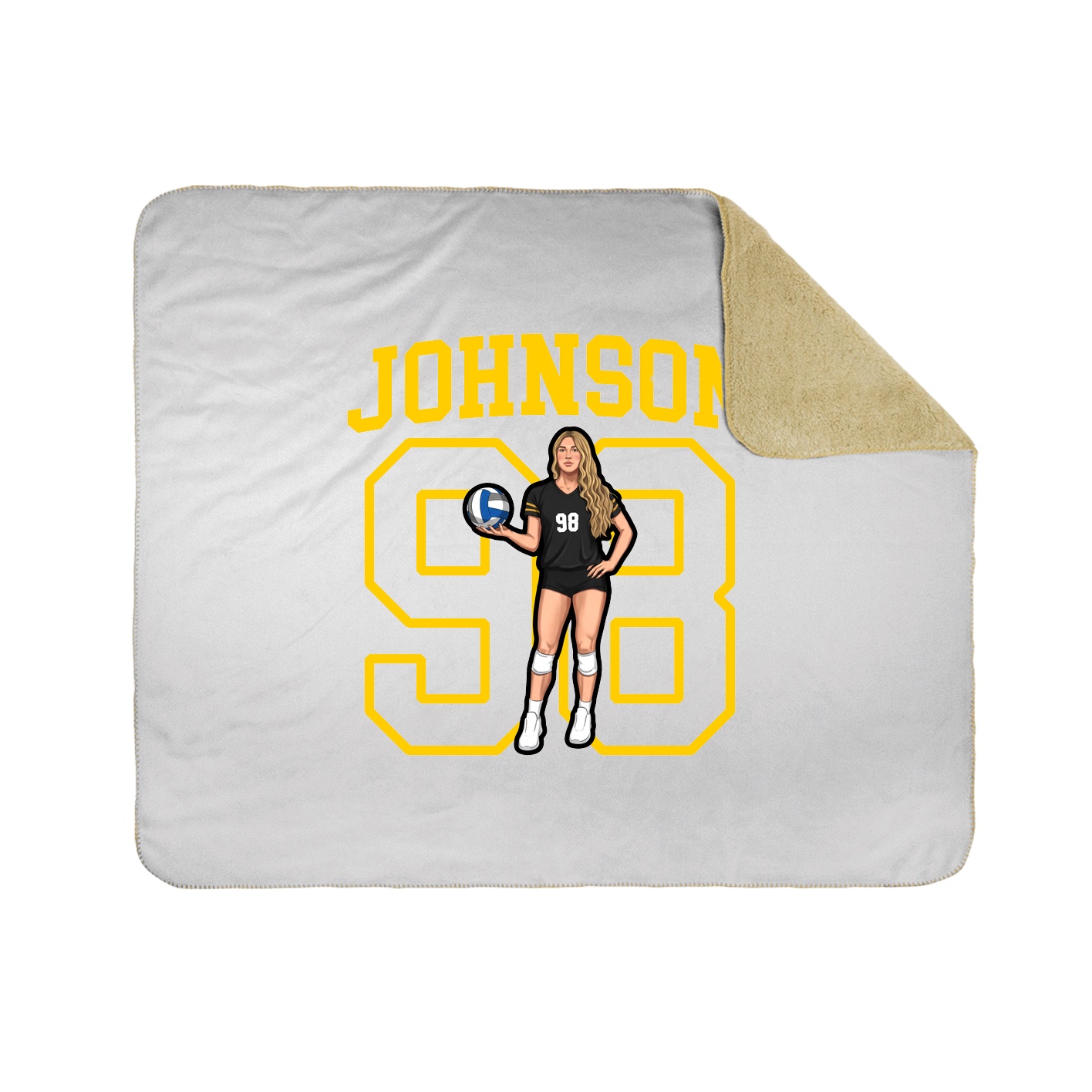 Throw Blanket — Shirsey in White