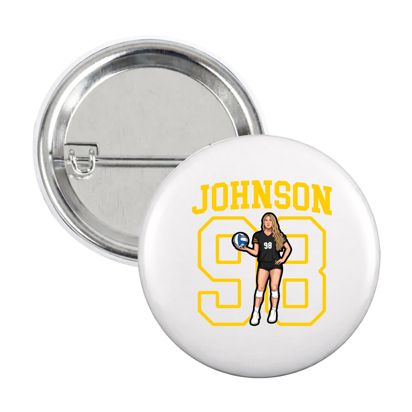 Game Day Button — Shirsey in White
