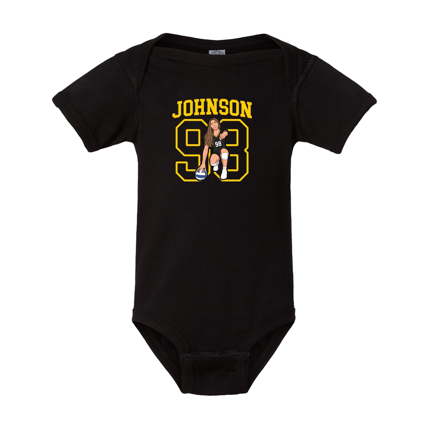 Baby Onesie — Shirsey in Black