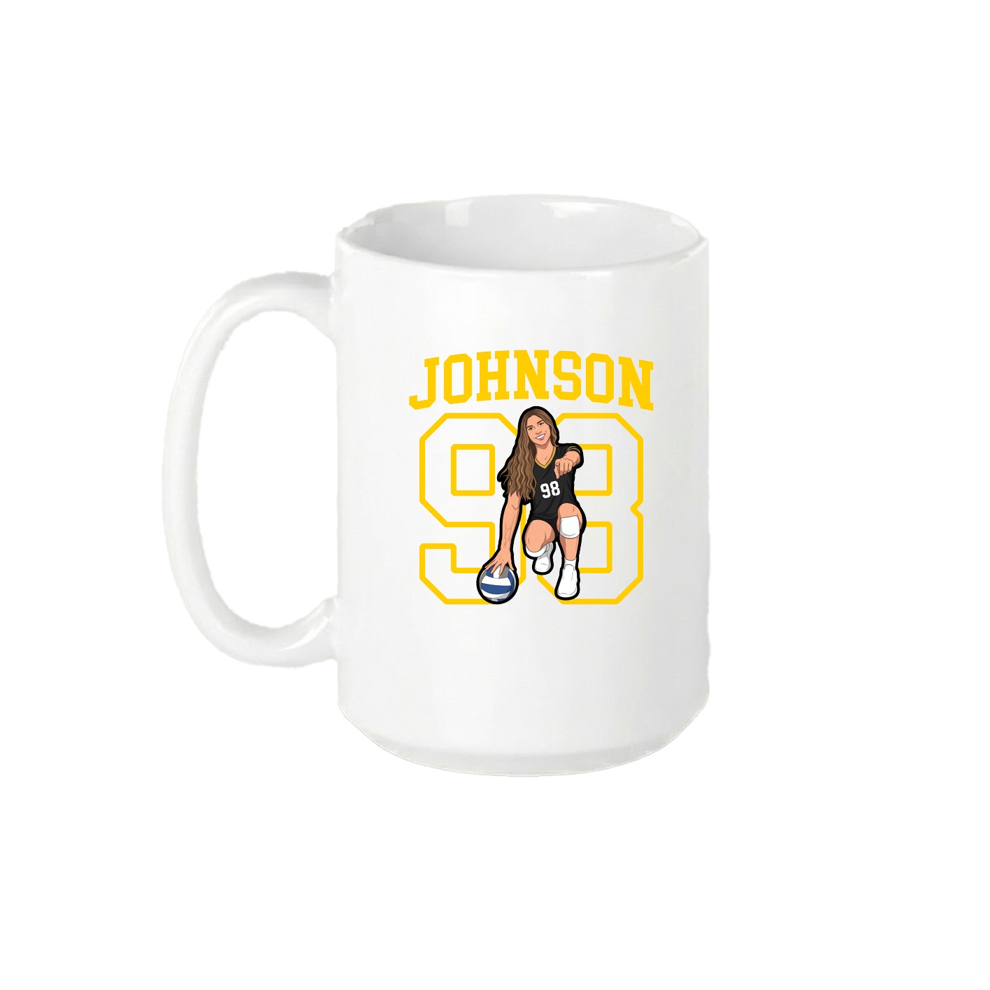 15oz Coffee Mug — Shirsey in White